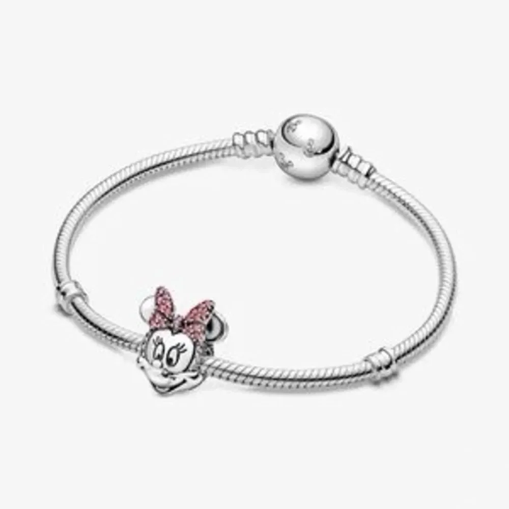 Pandora Minnie Mouse Charm with Pink Bow